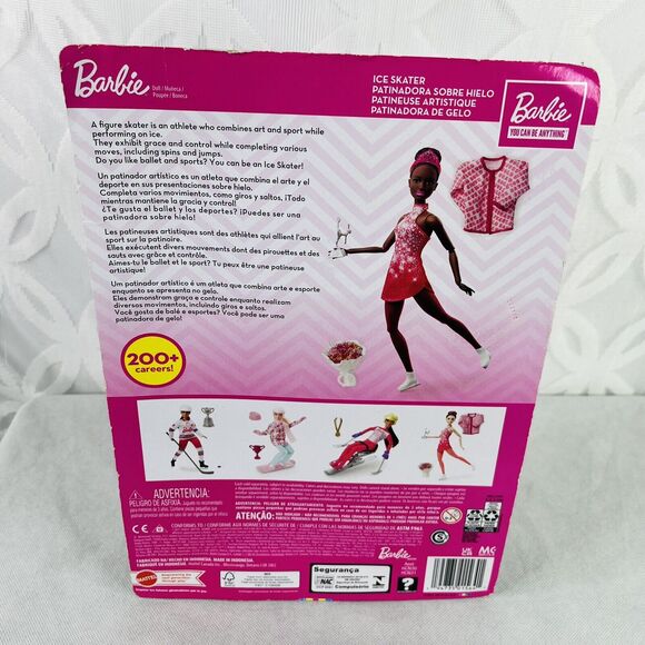 Mattel Barbie You Can Be Anything African American Ice Skater - Picture 4 of 6